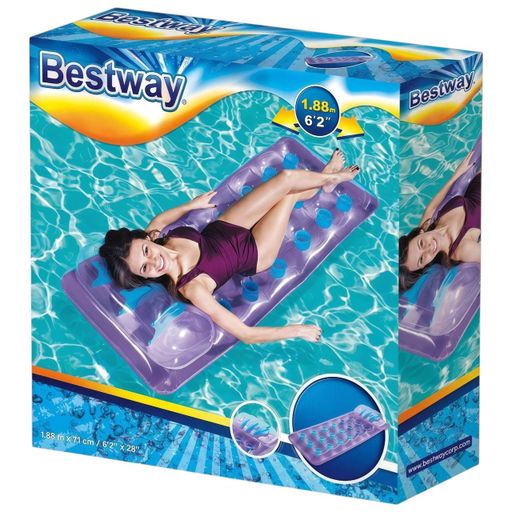 Надувной матрас Bestway 43015 размером 188×71 см и нагрузкой до 90 кг, фиолетовый (2075681)