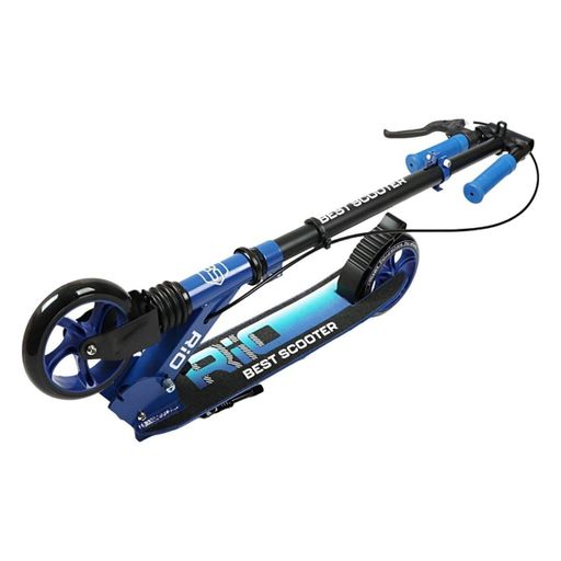 Двоколісний самокат Best Scooter Rio R-31420, синій, колеса PU 145мм, передній амортизатор, ручне гальмо (2075718)
