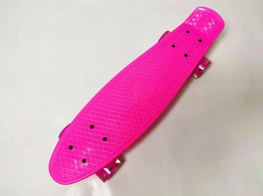 Скейт Пенні Борд з колесами які світяться. Penny Board Maraton з декою 55 см. Рожевий (2075892)