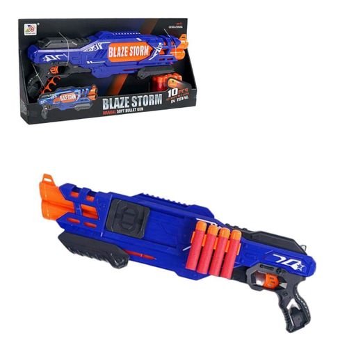 Бластер ZC 7111 Blaze Storm, 59 см, 10 м’яких патронів, синій (2075972)