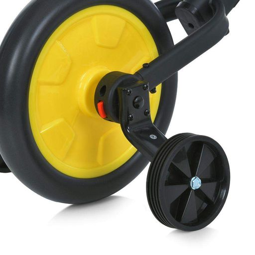 Беговел-велосипед MBB 1012-4 для детей PROFI KIDS 12 дюймов, колёса EVA, эксцентрик, черно-желтый (2076144)