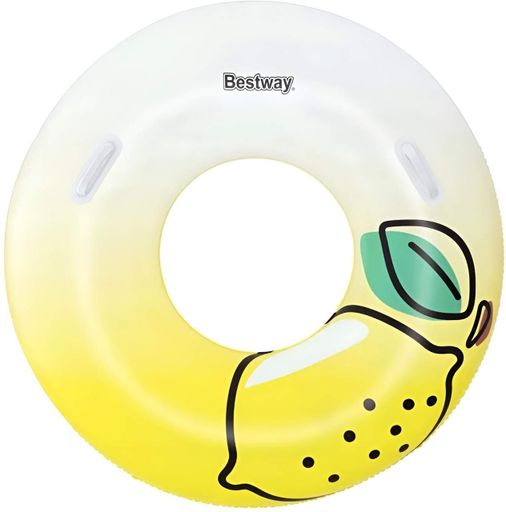 Надувной круг Bestway Лимон ПВХ 114 см с ручками желтый (36448) (2076166)
