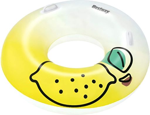 Надувной круг Bestway Лимон ПВХ 114 см с ручками желтый (36448) (2076166)