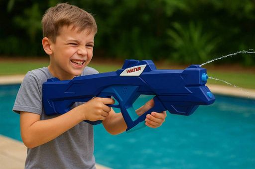 Водяной пистолет Electric Watergun на аккумуляторе синий (7206) (2076204)