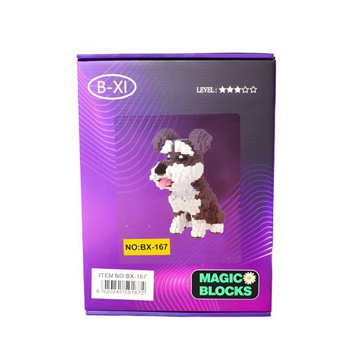 Дитячий конструктор Magic Blocks Таємне життя свійських тварин Шнауцер на 2100 деталей (167-BX) (2076286)