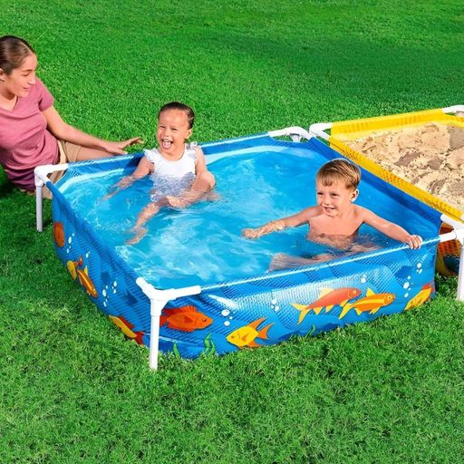 Каркасный детский бассейн Bestway 561CF с песочницей, 213 × 122 × 30,5 см до 200 кг песка (2076314)