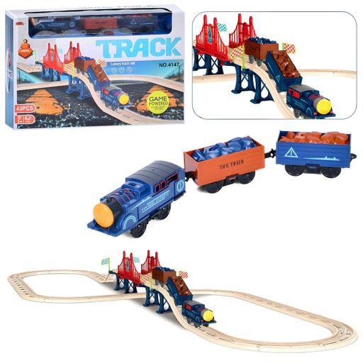 Детская железная дорога Track со звуком, на 43 детали (4147) (2076373)