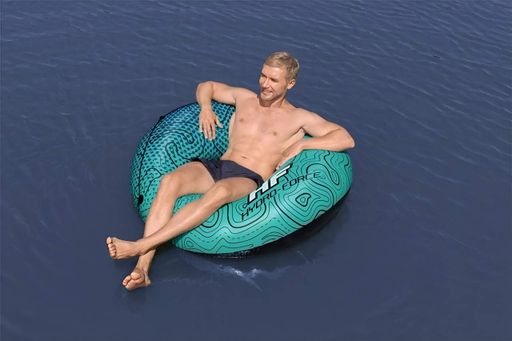 Надувной круг Bestway Hydro Force ПВХ 119 см с ручками голубой (36401) (2076385)
