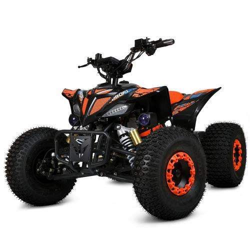 Квадроцикл E-FOX-1450-7 60V20AH, до 45 км/ч, до 150кг, SD, BLUETOOTH, USB, светло, оранжевый (2076422)