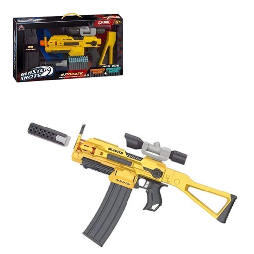 Бластер "Blaster Shots" з оптичним прицілом, глушником і 40 м'якими патронами (2076455)