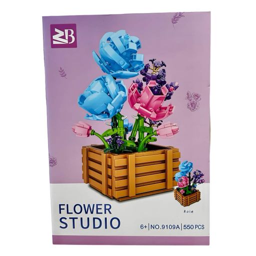 Конструктор Flower Studio Троянди у вазі на 550 деталей (9109A) (2076482)