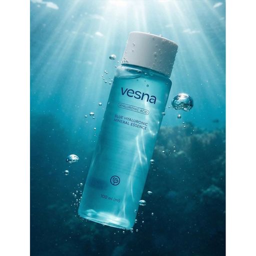Мінеральна гіалуронова есенція-тонік для обличчя Vesna Hyaluronic Acid Blue Hyaluronic Mineral Essence, 100 мл