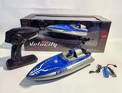 Катер на радіокеруванні MX-0058-1, акумулятор 3.7V, USB, водонепроникний, радіокерований човен (2076507)