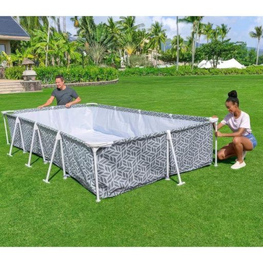 Каркасный бассейн Bestway 561FV прямоугольный 366×201×66 см с фильтрующим насосом (2076533)
