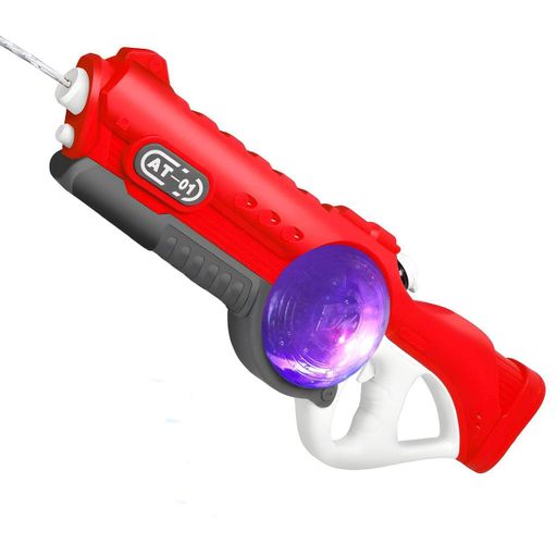Водяной бластер Electric Watergun на аккумуляторе с подсветкой красный (11128) (2076586)