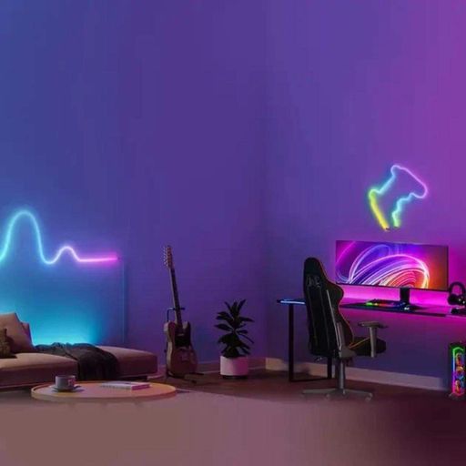 Світлодіодна неонова стрічка 9385/DM LED Neon RGB 10 м з Bluetooth, пультом та керуванням через додаток (2076639)