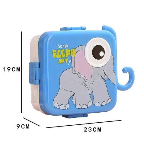 Герметичний дитячий ланч-бокс «Elephant» 1590 мл Синій (2076668)