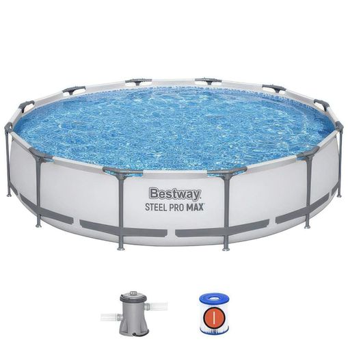 Каркасний басейн Bestway 56408 круглий на 4678 літрів з насосом, 305×76 см (2076718)