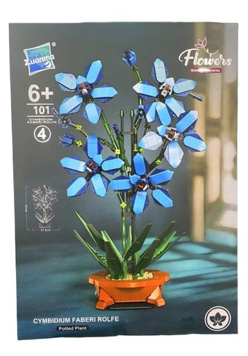 3D конструктор Flowers Голубая орхидея на 1097 деталей (25-127) (2076800)