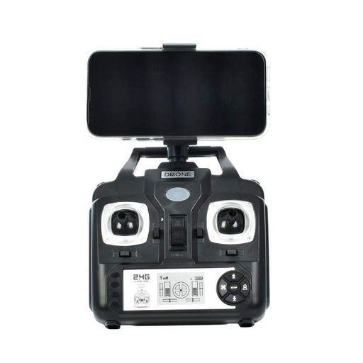 Квадрокоптер CK-23 з камерою 720p, Wi-Fi FPV, 2.4GHz, 6-осьовий гіроскоп, LED-підсвітка, 27 см, чорний (2076815)