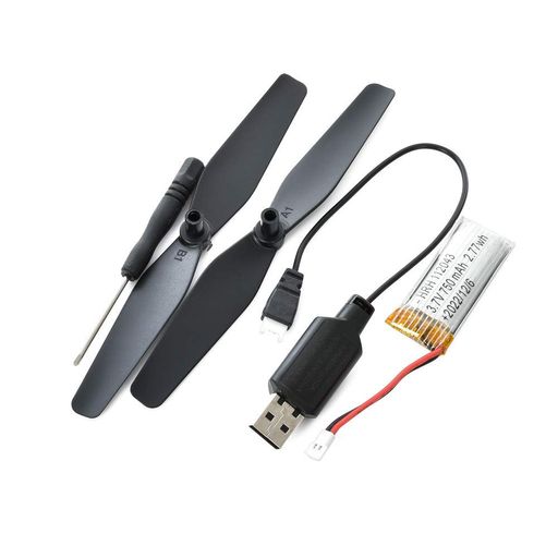 Квадрокоптер CK-23 з камерою 720p, Wi-Fi FPV, 2.4GHz, 6-осьовий гіроскоп, LED-підсвітка, 27 см, чорний (2076815)