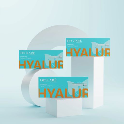 Набір гіалуронових ампул для обличчя Declare Hydro Balance Hyaluron Ampoule, 7*2.5 мл