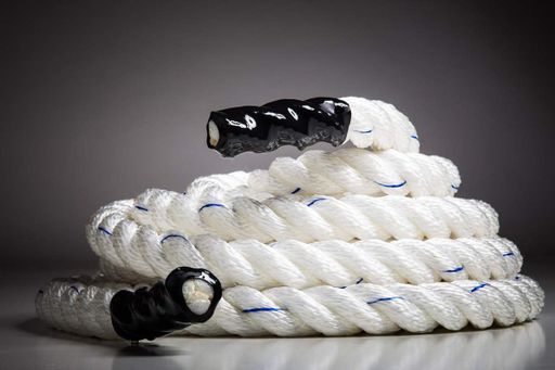 Канат тренувальний для кросфіта 9м Battle Rope White WCG 50х9 (2077053)