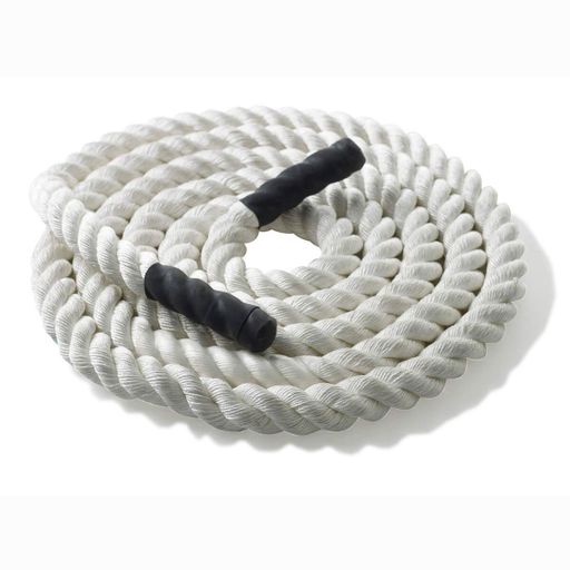 Канат тренувальний для кросфіта 15м Battle Rope White WCG 50х15 (2077065)