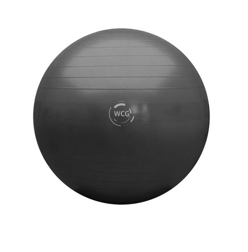 Мяч для фитнеса (фитбол) WCG 85 Anti-Burst 300кг Графит + насос (2077070)