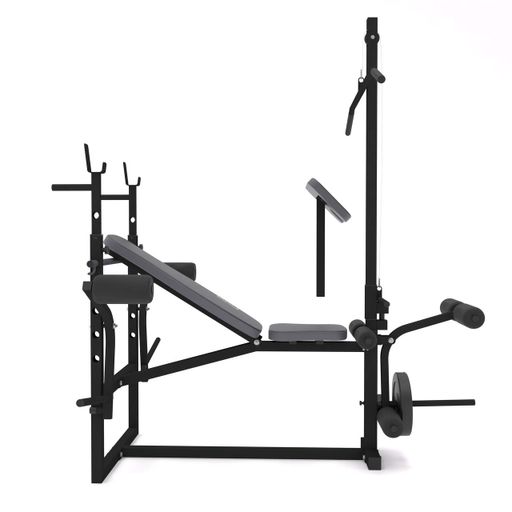 Лавка для тренувань WCG 0070 + Тяга , скотта + штанга 50 кг (2077094)