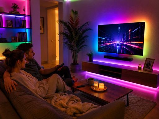 Гнучка світлодіодна стрічка RGB USB 15м / Стрічка на USB на монітор, меблі + пульт / LED стрічка від павербанку Hengda (2077231)