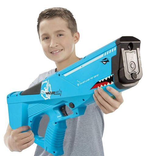 Водяний пістолет дитячий від USB, Shark Water Gun, Синій (2077329)