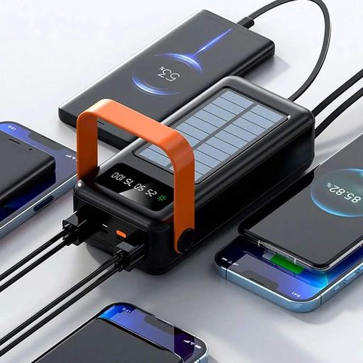Зовнішній акумулятор / Повербанк YM-636CX 60000mAh / Power Bank SOLAR 4хUSB GRAND (2077614)