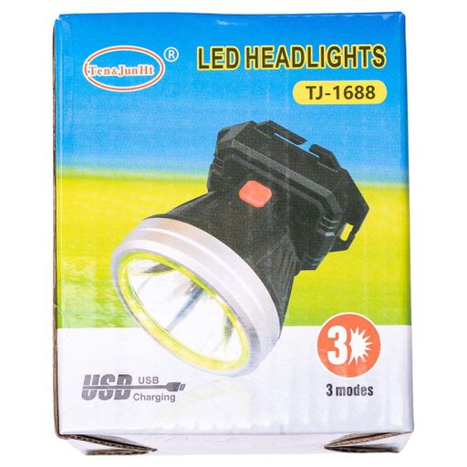 Налобний ліхтар акумуляторний 9х8х7 см 5 В 3 режими роботи LED HP-JG-3 Yiwu (2078863)