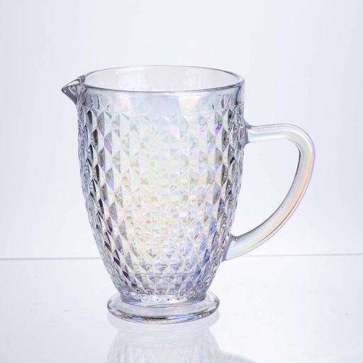 Глечик для напоїв 1.2 л із товстого скла фігурний rainbow HP-19-251 Yiwu (2079253)