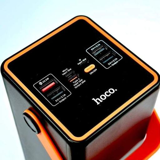 Повербанк з ліхтарем 90000mAh 22.5W Hoco J107 Super 333Wh PD20W 4xUSB/Type-C/MicroUSB GRAND (2079292)