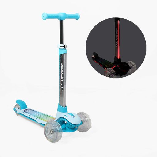 Самокат триколісний Best Scooter LS-087 Блакитний (193232) (2080410)