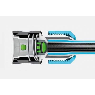 Конектор для шланга Cellfast ERGO 1/2" з аквастопом (53-120) (2080585)