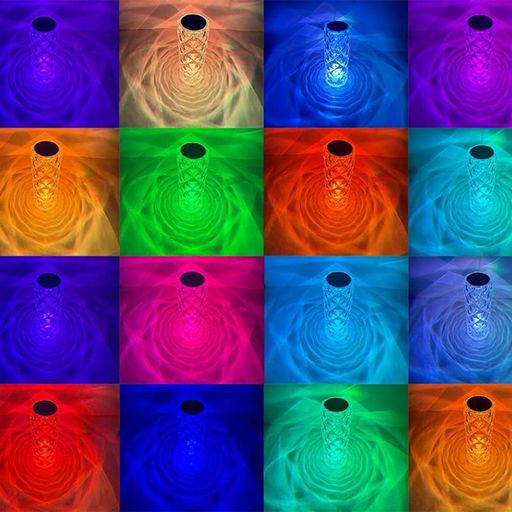 Настільна LED лампа з RGB та USB (21х9 см), Crystal Rose Ambience (2080586)