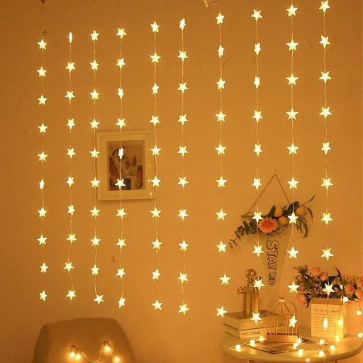 Гірлянда-штора Зорепад від 220В (3х0,9м) 60LED, XMAS, Теплий білий (2080600)