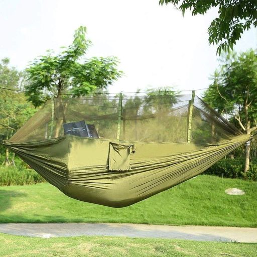 Туристичний гамак 2,6х1,3 м, на 200 кг, з москітною сіткою HAMMOCK NET (2080676)