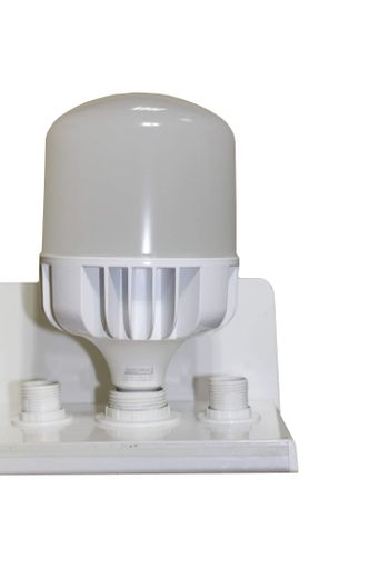 Акумуляторна LED-лампа AY-915 50W у патрон • Світлодіодна лампа з аварійним живленням для дому, дачі, гаража та відключень світла (2080732)