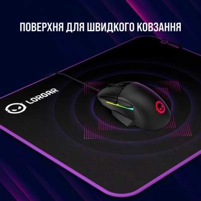 Килимок для мишки Lorgar Main 313 Black/Purple (LRG-GMP313) (2080761)