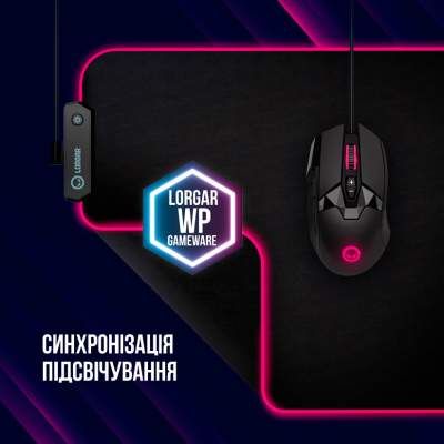 Килимок для мишки Lorgar Steller 913 RGB USB Black (LRG-GMP913) (2080768)