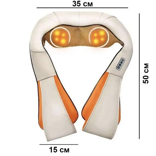 Роликовий масажер для шиї та плечей з підігрівом, Massager of Neck Kneading (2080783)