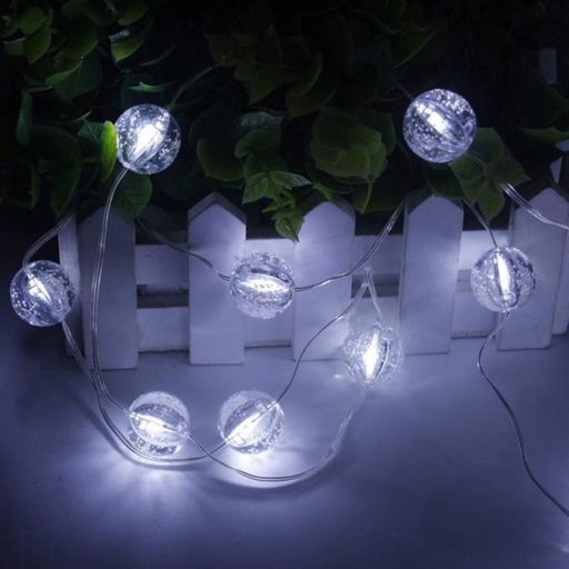 Гірлянда Лампочки від USB, 10м, 100LED, Холодний білий (2080801)