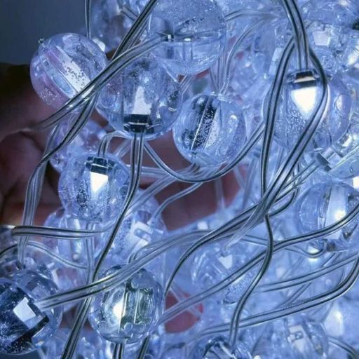 Гірлянда Лампочки від USB, 2,5м, 20LED, Холодний білий (2080802)