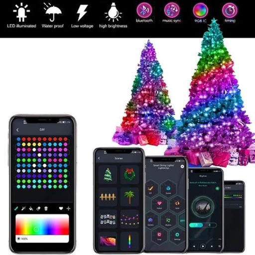 Гірлянда вуличні вогні 3M Smart Bluetooth App Control світлодіодна LED Maxland (2080889)