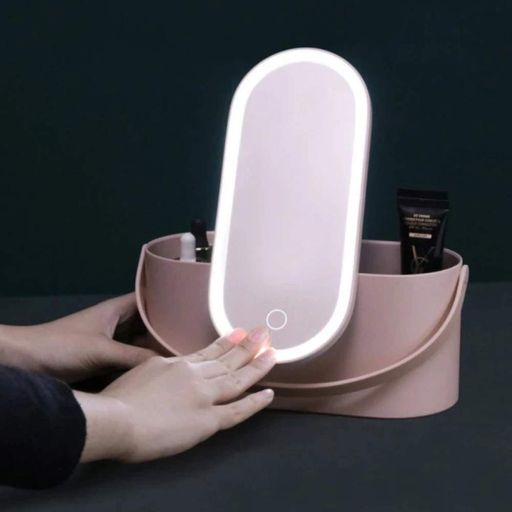 Органайзер для косметики із дзеркалом від USB "Кошик" (2080951)