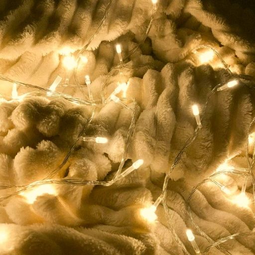 Гірлянда "Нитка" 9м 100LED, від мережі, на білому дроті, RD-7140, Теплий білий (2081066)